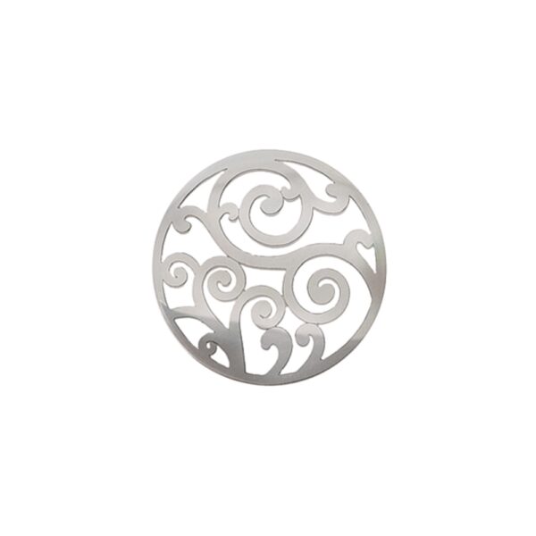 Virtue Filigree Cut Out Rhodium Flat