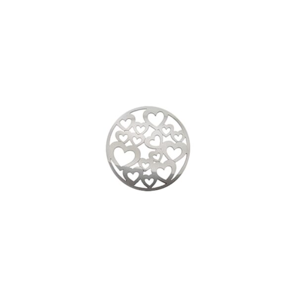 Virtue Silver Simple Heart Cut Out