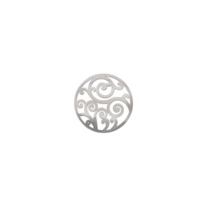 Virtue Filigree Cut Out Rhodium Flat 23