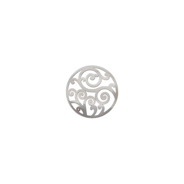 Virtue Filigree Cut Out Rhodium Flat 23