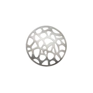 Virtue Filigree Cut Out Rhodium Curved
