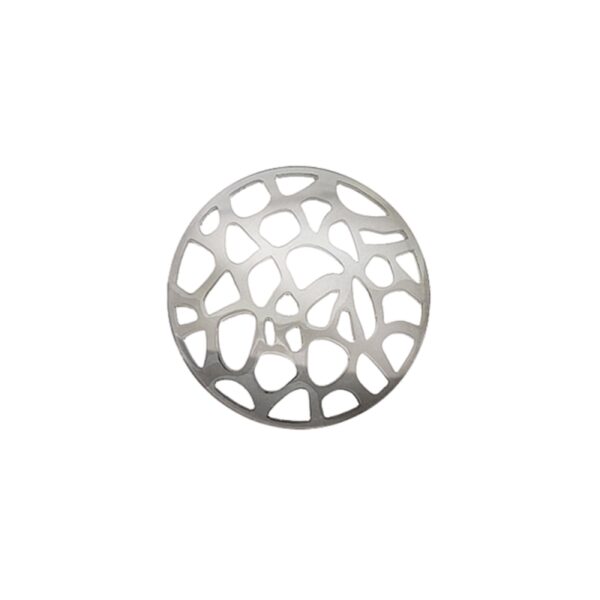 Virtue Filigree Cut Out Rhodium Curved