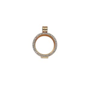 Virtue Silver Holder Cz Small Gold Plated