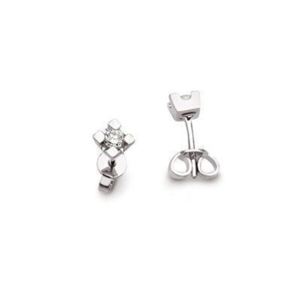 Diamond Solitaire Earrings