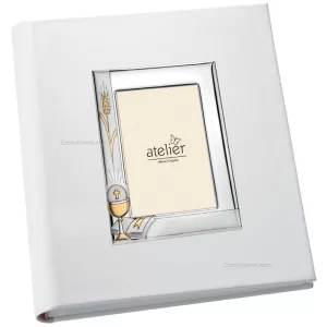 Holy Communion photo album with frame 20x25cm