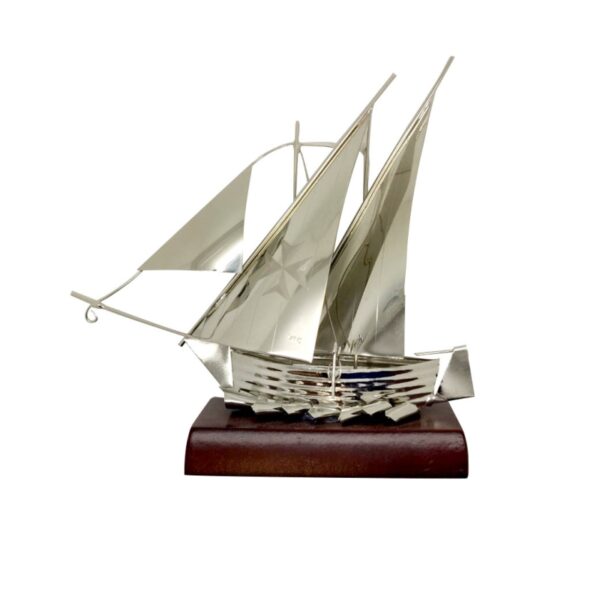 Silver Sailing Boat