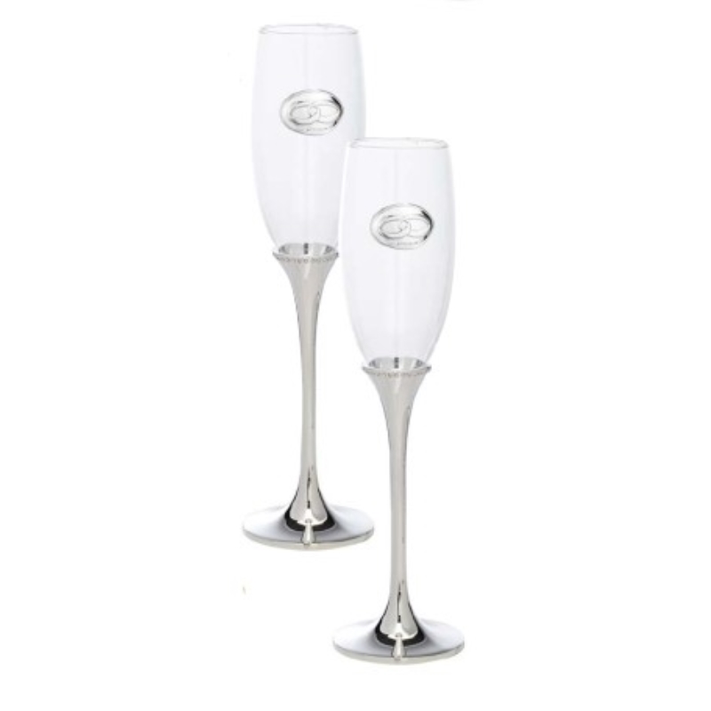 Wedding Anniversary Flutes Set Of 2 Tesor   GB9815 