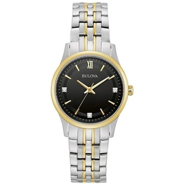 BULOVA Ladies Diamond Two Tone Watch