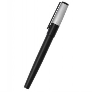 HUGO BOSS Minimal Black & Chrome Roller Ball Pen