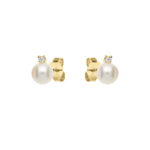 18Kt Gold Pearl Earrings