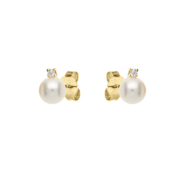 18Kt Gold Pearl Earrings