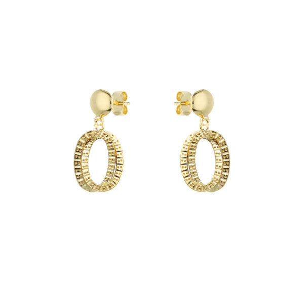 18Kt Gold Ear Dangle Earrings