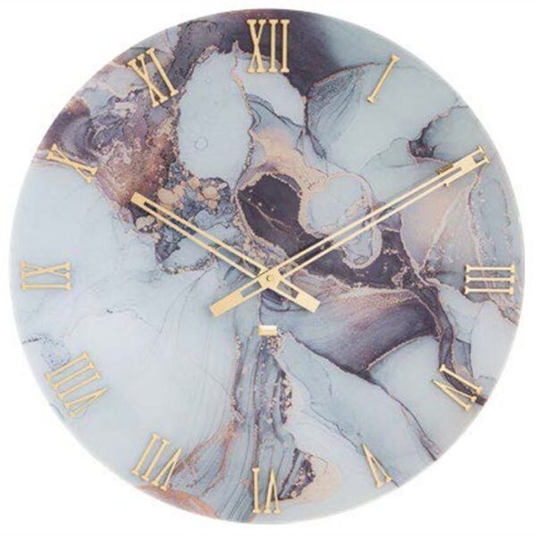 Wall Clock Ocean Marble Effect - 60cm