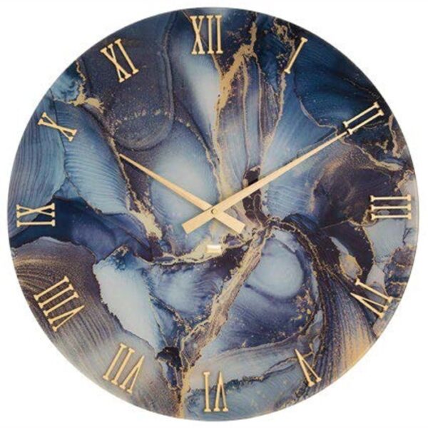 Wall Clock Ocean Marble Effect - 60cm