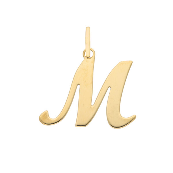 18Kt Gold Letter Script Style