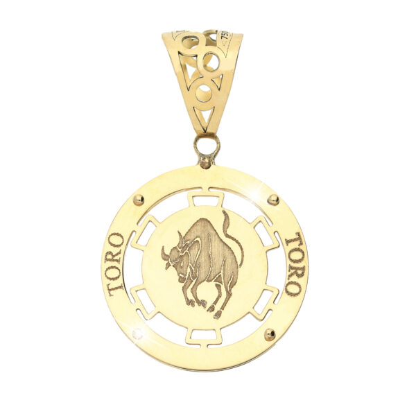 18Kt Gold Zodiac Pendant