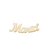 18Kt Gold Name Curved Style (Premium)