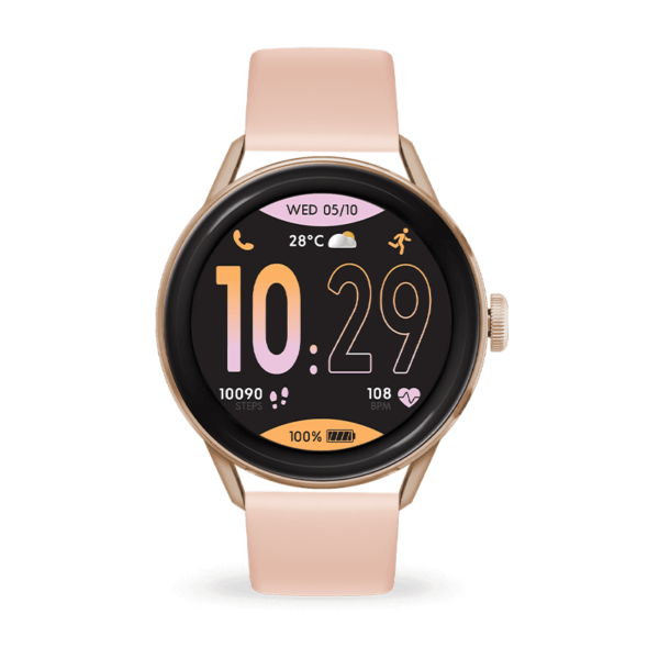 ICE smart 2.0 - Rose-gold - Nude - Round 1.2 AMOLED