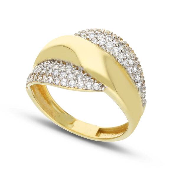 18Kt Fancy Ring Y/G