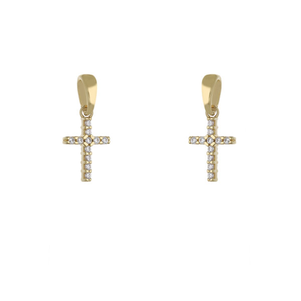 18Kt Pendant Cross  Yellow Gold