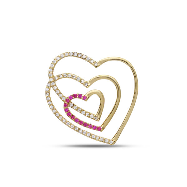 18Kt Pendant Interlocking Heart