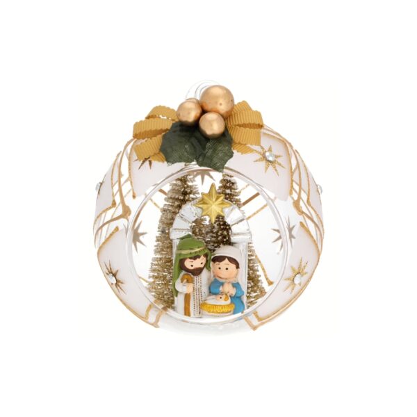 Gold Christmas Decoration Sphere 10cm