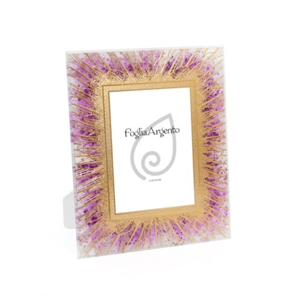 Crystal Frame – He Loves Me, He Loves Me Not (Gold/Purple)