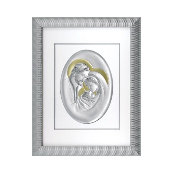 Oval Icon Frame – Holy Family (Gold)