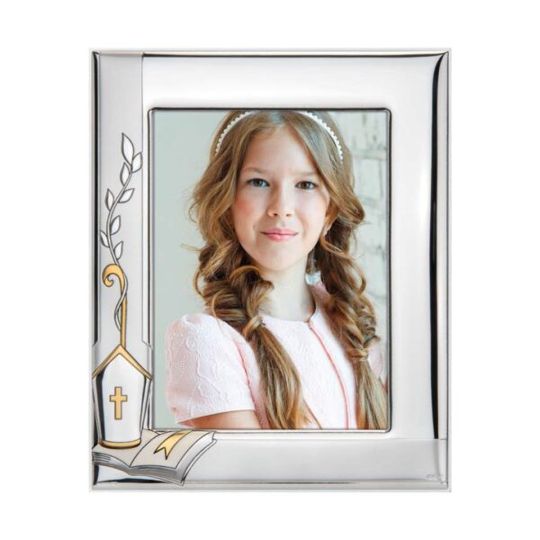 Confirmation Photo Frame – White-Gold Decor