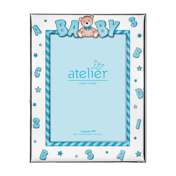 Baby Photo Frame – Little Bear (Blue or Pink) 9 x 13