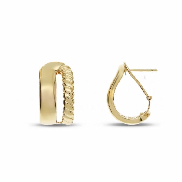 18Kt Gold Electroformed Stud Earrings