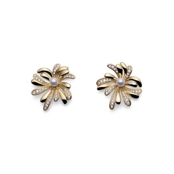 OLIVER WEBER Florence Crystal Pearl Earrings