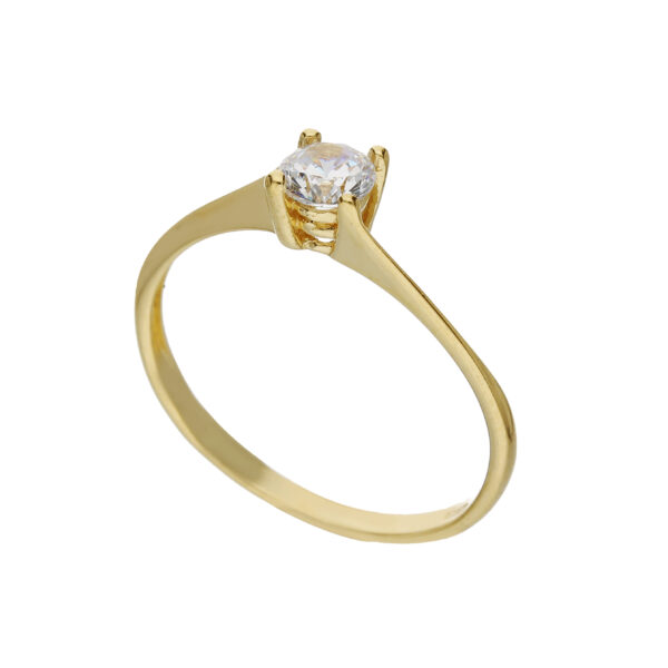 18Kt Gold Solitaire Ring