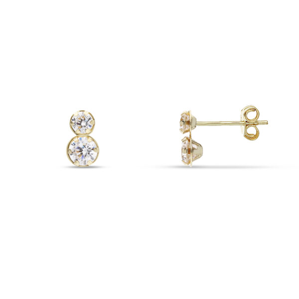 18Kt Gold Trilogy Earrings
