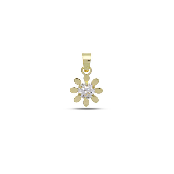 18Kt Gold Flower Point Light Pendant