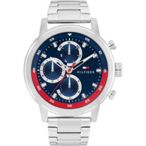 TOMMY HILFIGER Rocky Silver and Blue Men's Watch