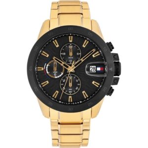 TOMMY HILFIGER Jameson Gold and Black Men's Watch