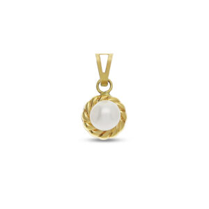 18Kt Gold Pearl Pendant