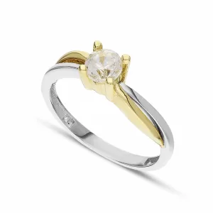 18Kt Gold Solitaire Ring