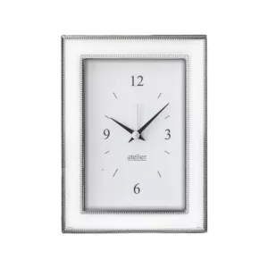 Silver Clock 10x15cm