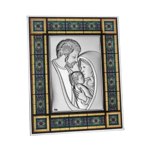 Sacra Famiglia Glass Frame 21x26cm
