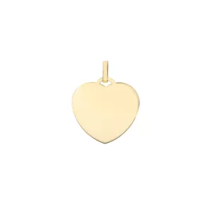 18Kt Gold Engravable Heart