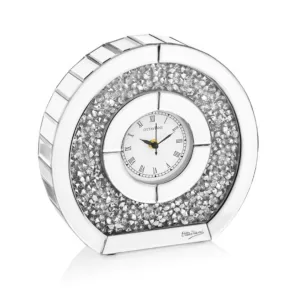 Table Crystal Clock cm 28,5x27,5x6,5