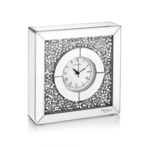 Table Crystal Clock cm 25,5x25,5x6,5