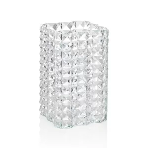 Crystal Vase cm 14,5x14,5; h cm 24