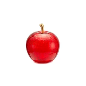 Glass Apple Led (Red) 22x24cm