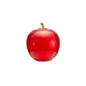 Glass Apple Led (Red) 27x29cm
