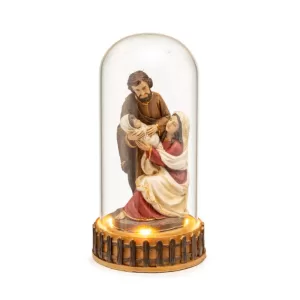 Nativity Led Glass Cup 18.5cm