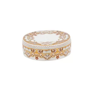 Porcelain decorative box "Thay" D12xH4.5 cm