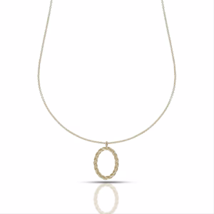 9Kt Gold Oval Necklace